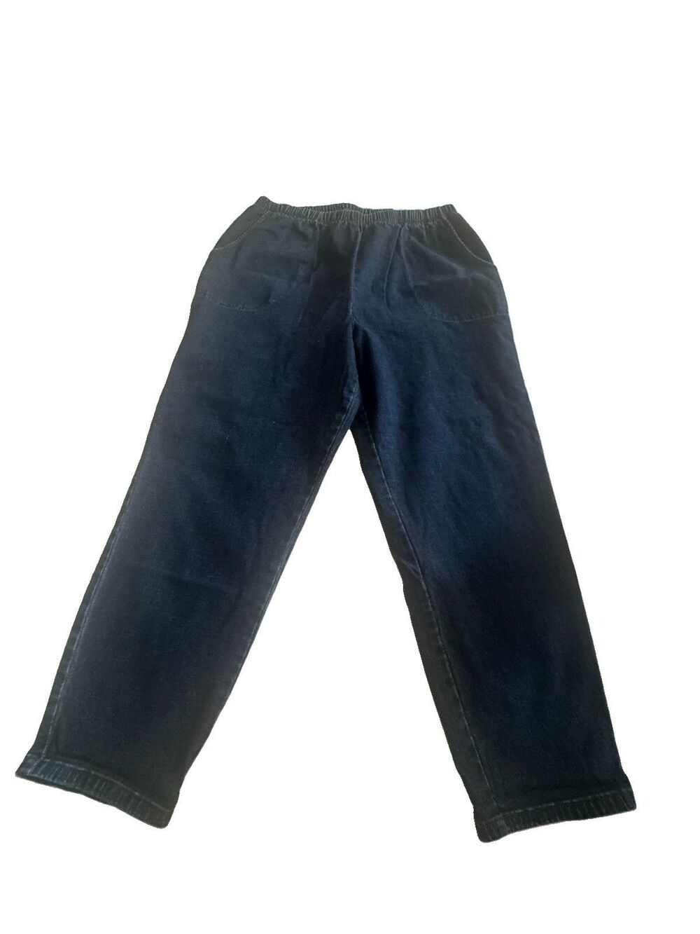 D&Co Denim & Company Dark Wash Straight Pull On Size 1XP